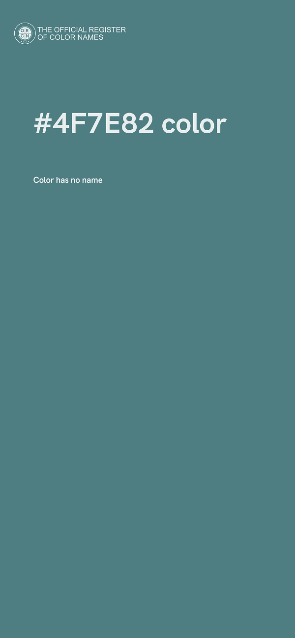 #4F7E82 color image