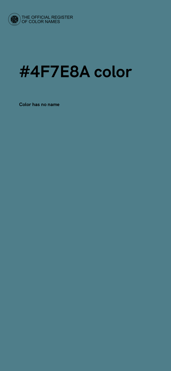 #4F7E8A color image