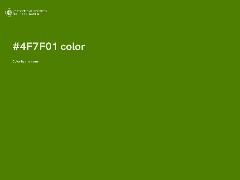 #4F7F01 color image