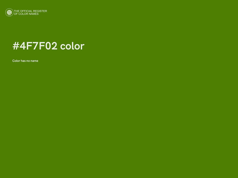 #4F7F02 color image