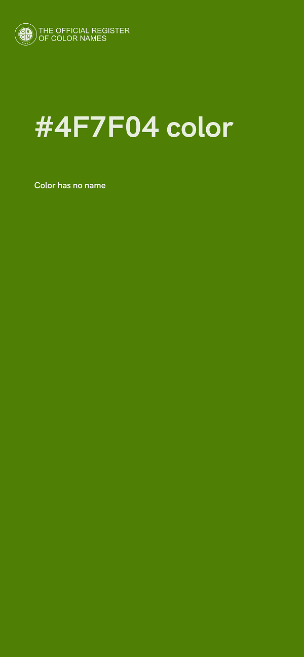 #4F7F04 color image