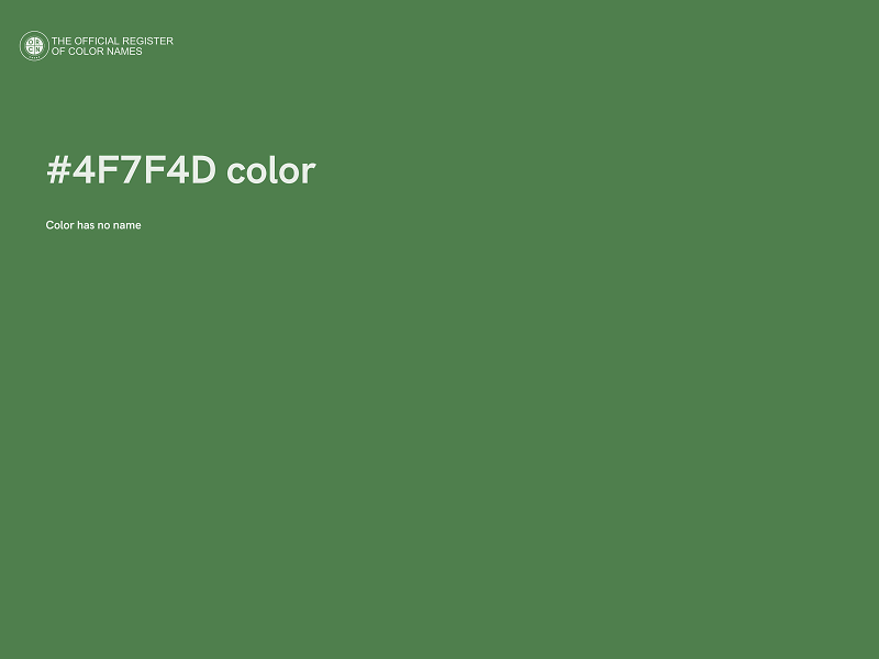 #4F7F4D color image