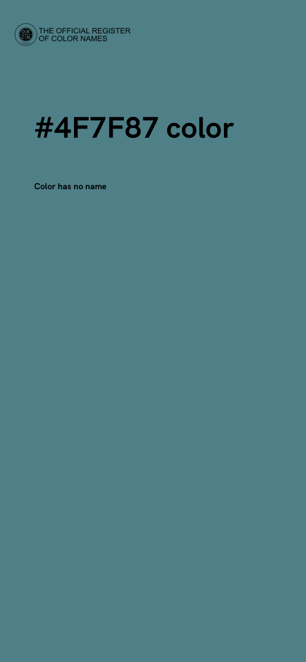 #4F7F87 color image