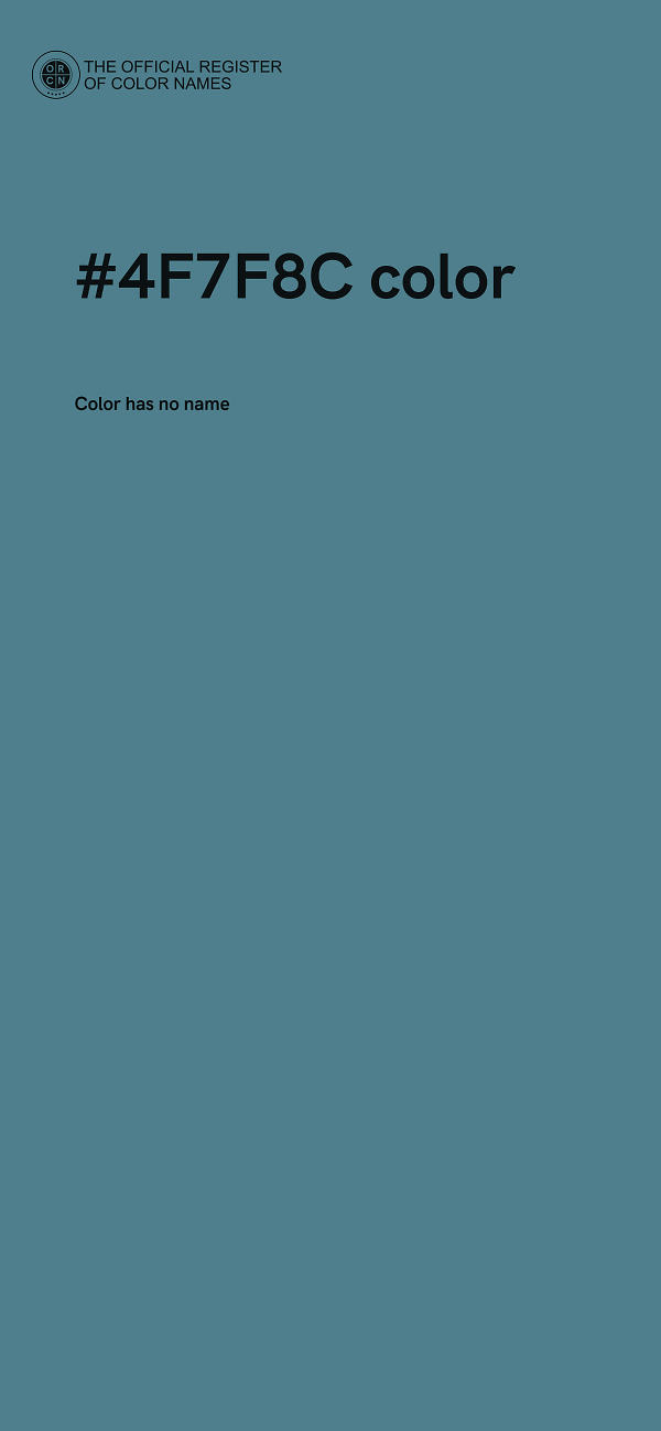 #4F7F8C color image