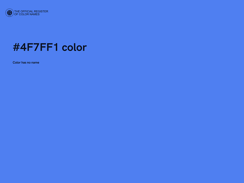 #4F7FF1 color image