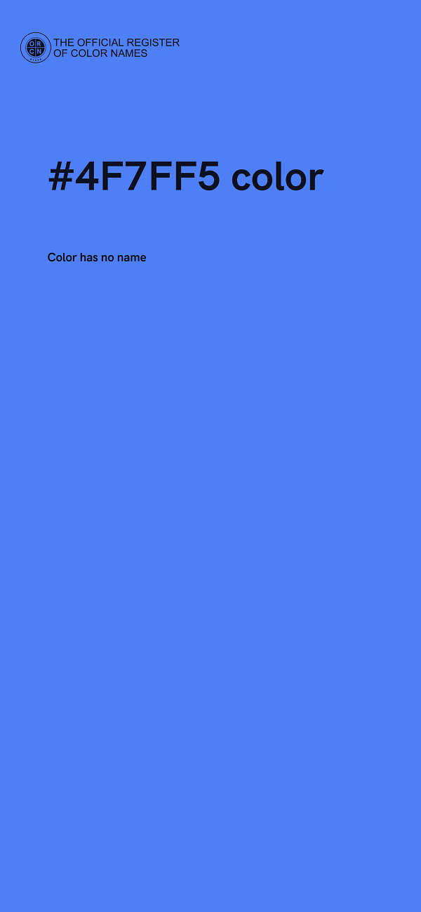 #4F7FF5 color image
