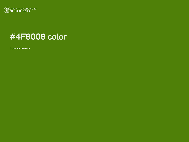 #4F8008 color image