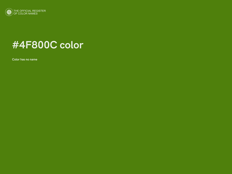 #4F800C color image