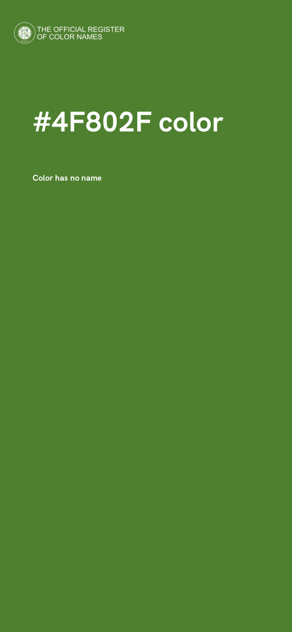 #4F802F color image