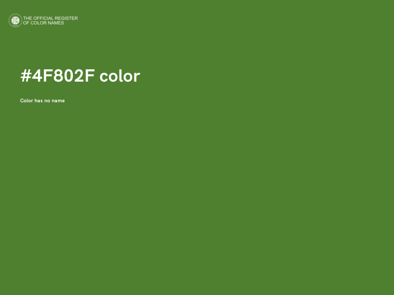 #4F802F color image
