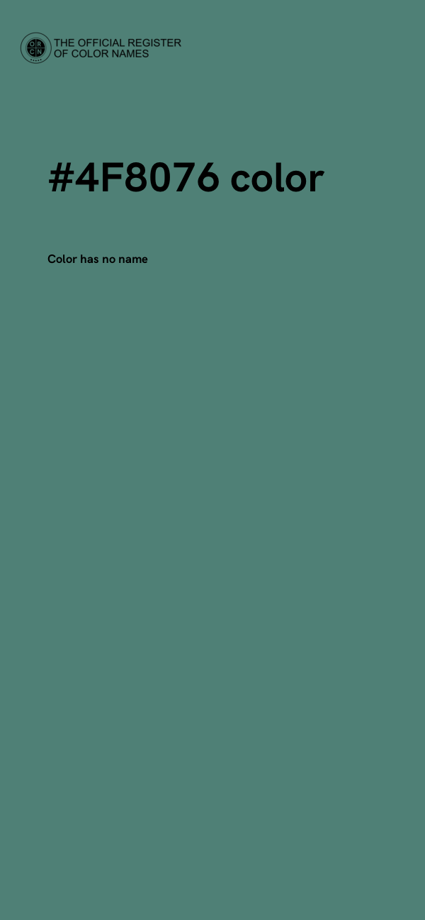#4F8076 color image