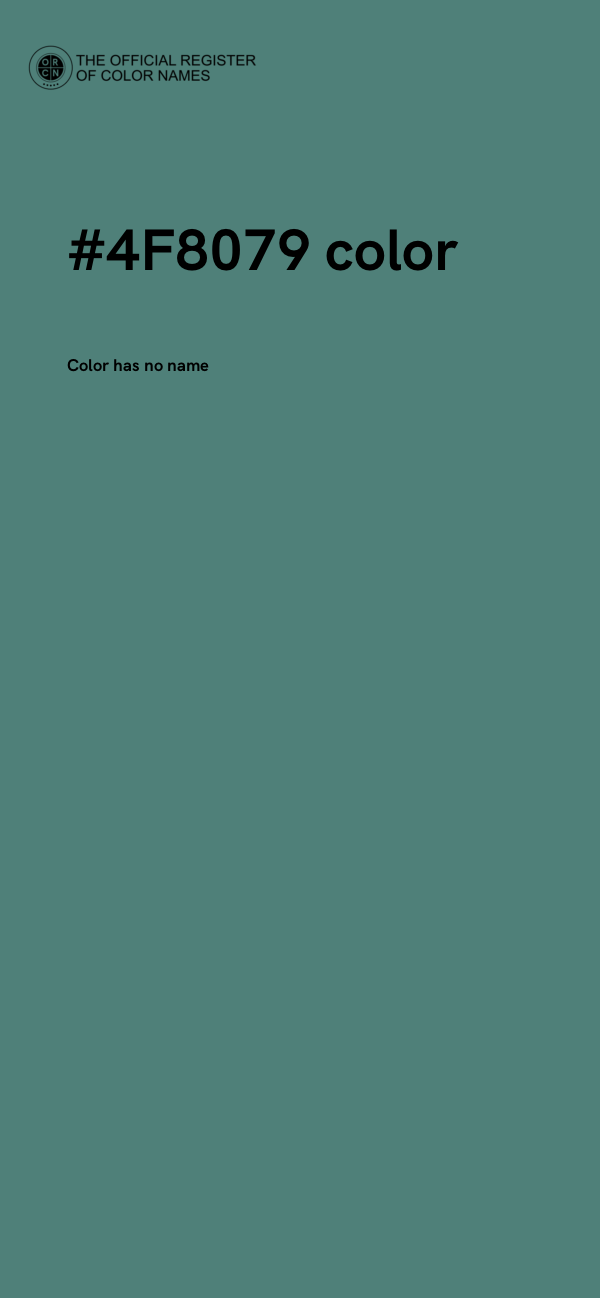 #4F8079 color image