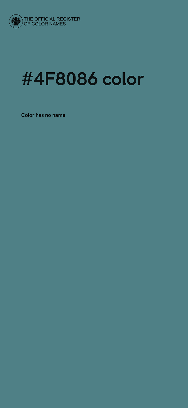 #4F8086 color image