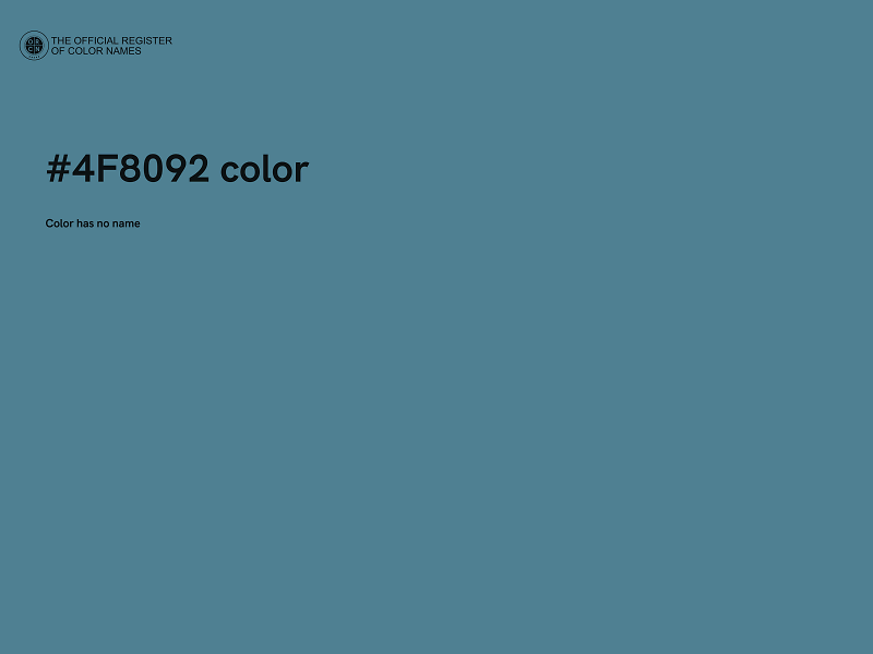 #4F8092 color image