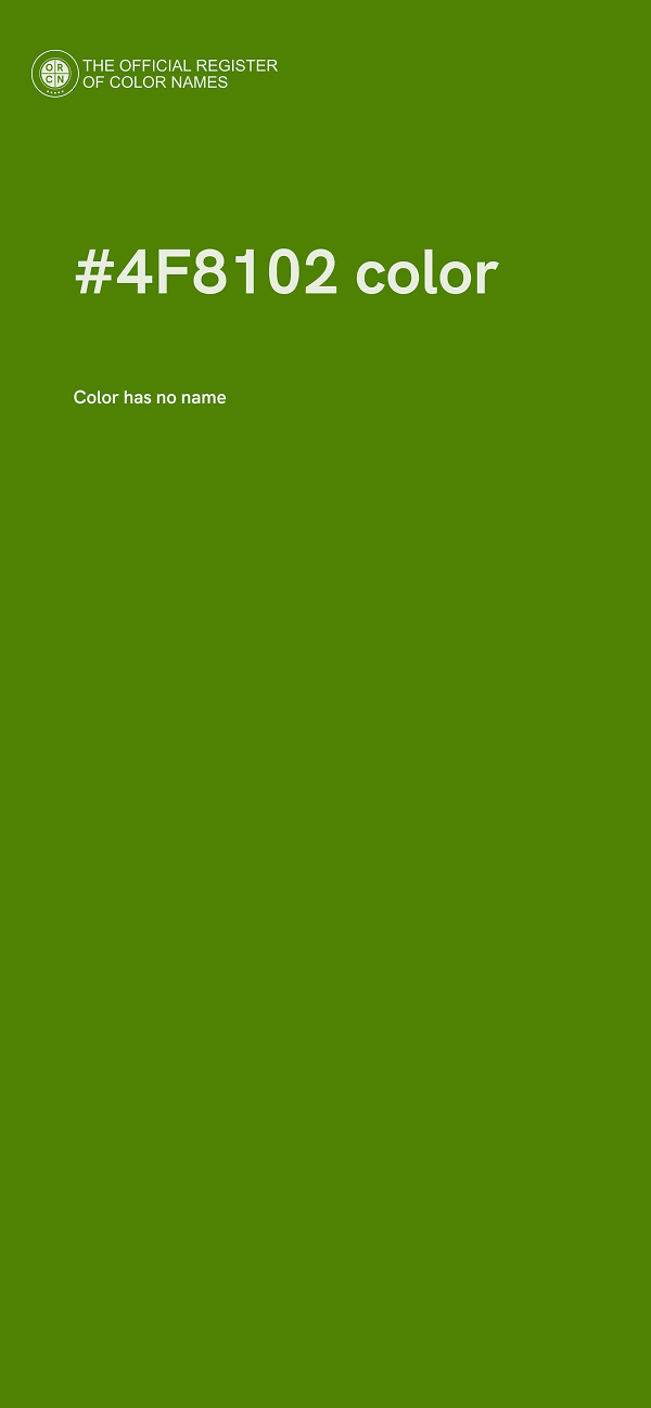 #4F8102 color image