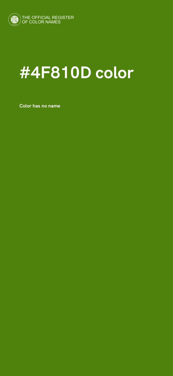#4F810D color image