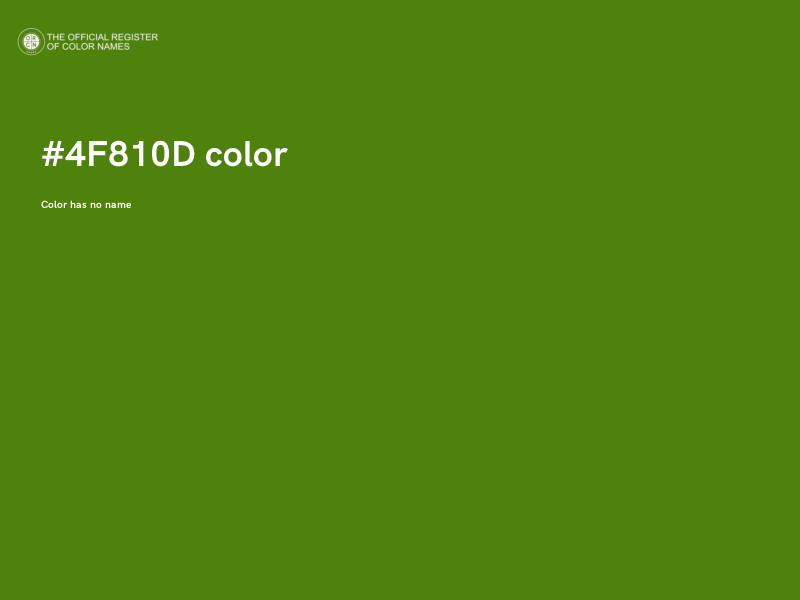 #4F810D color image