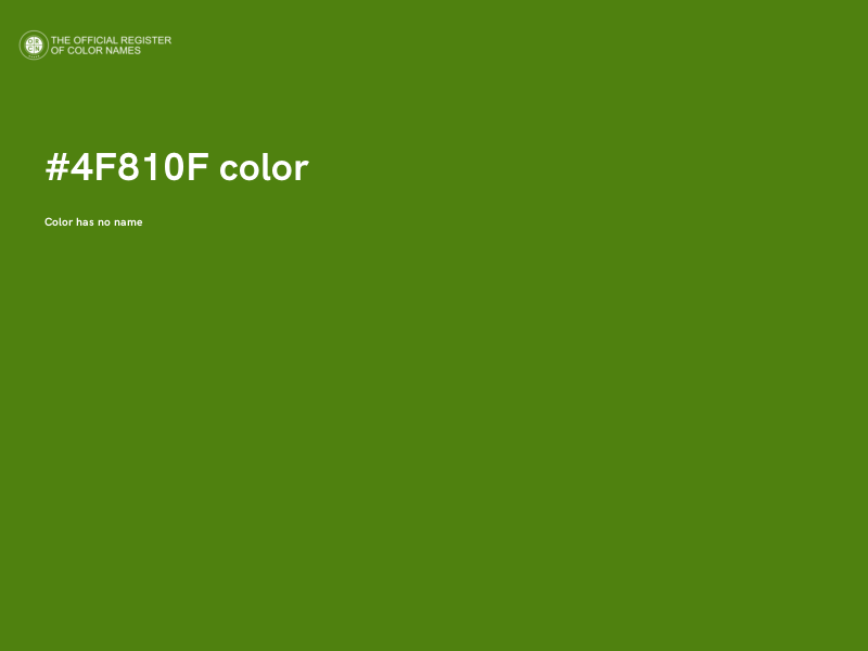 #4F810F color image
