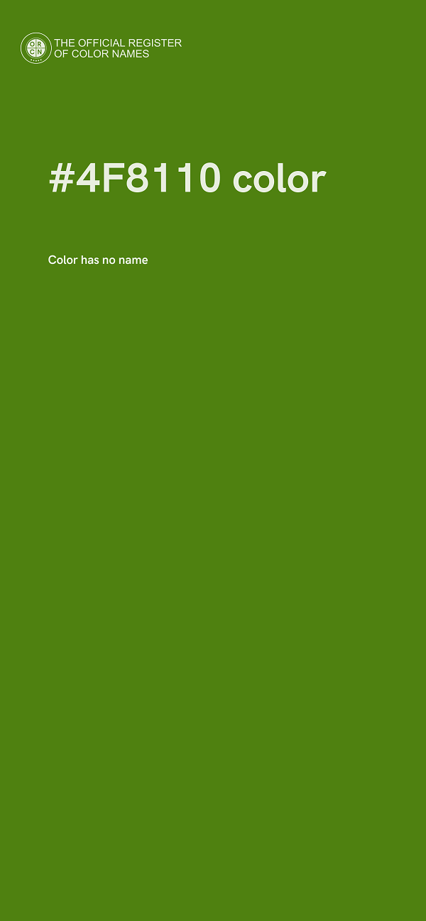 #4F8110 color image