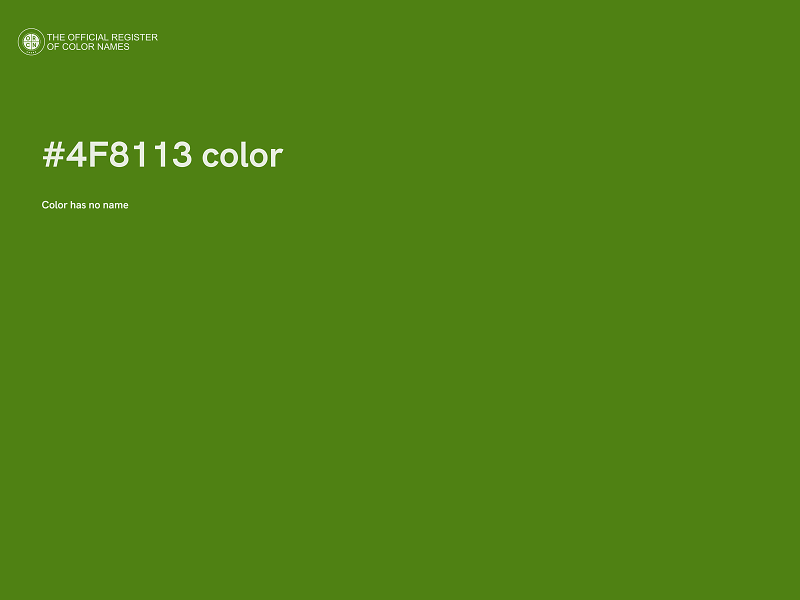 #4F8113 color image