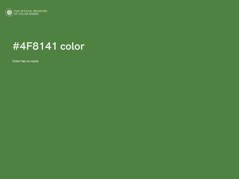 #4F8141 color image