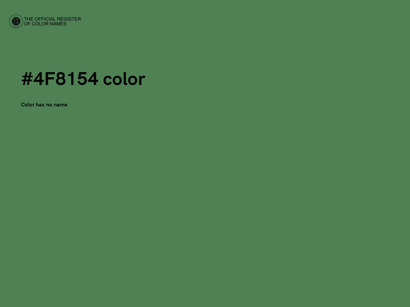 #4F8154 color image