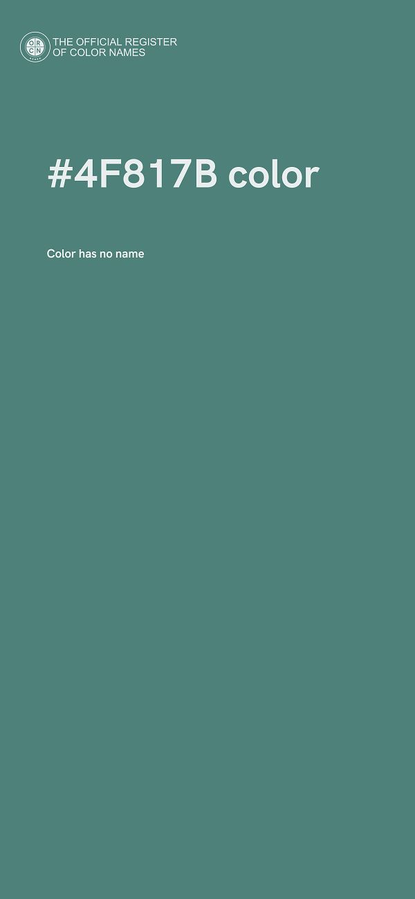 #4F817B color image