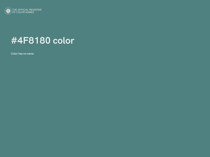 #4F8180 color image