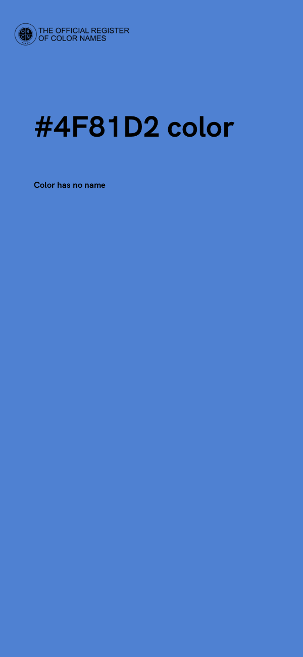 #4F81D2 color image