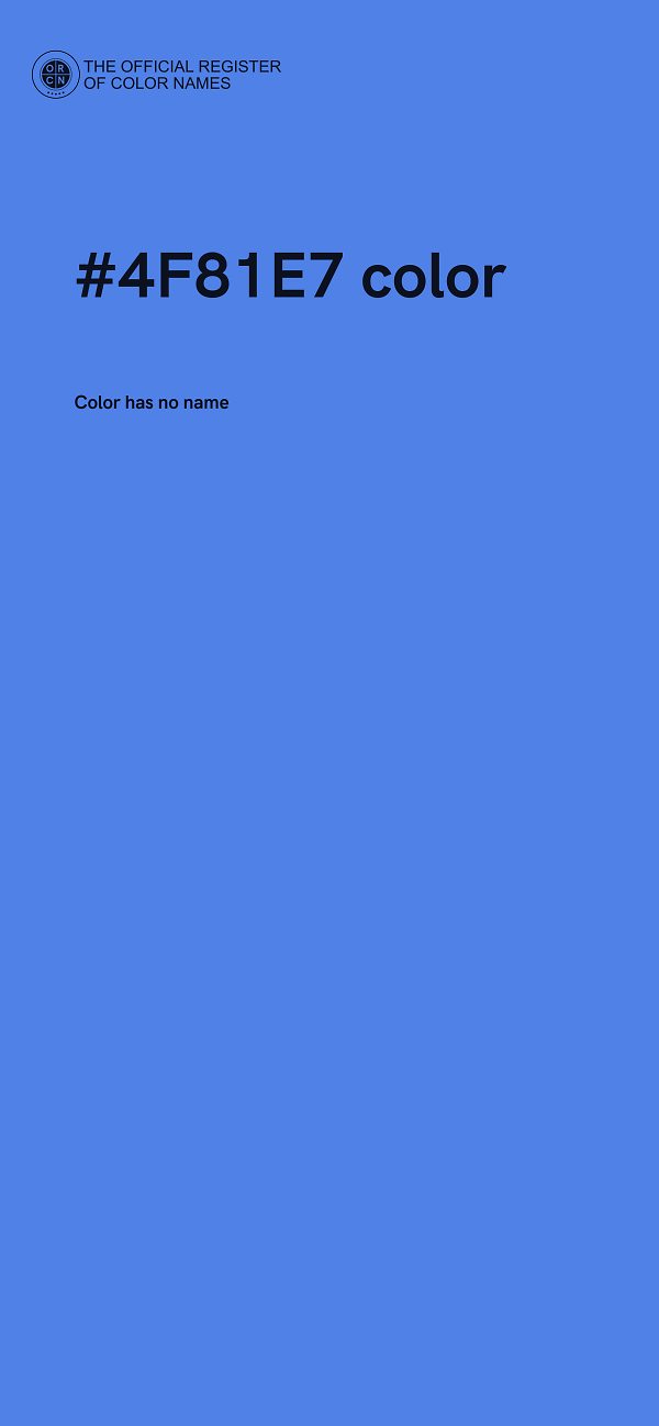 #4F81E7 color image