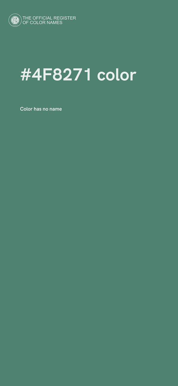 #4F8271 color image