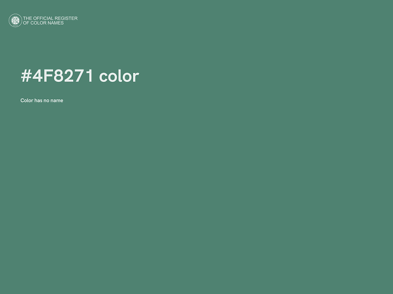 #4F8271 color image