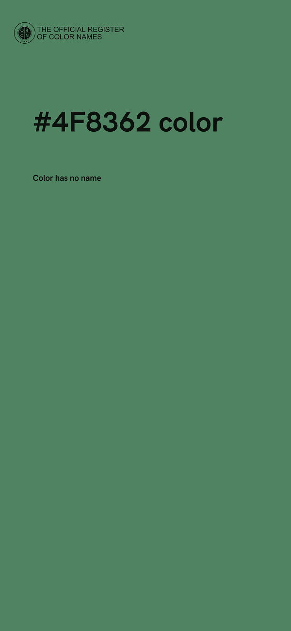 #4F8362 color image