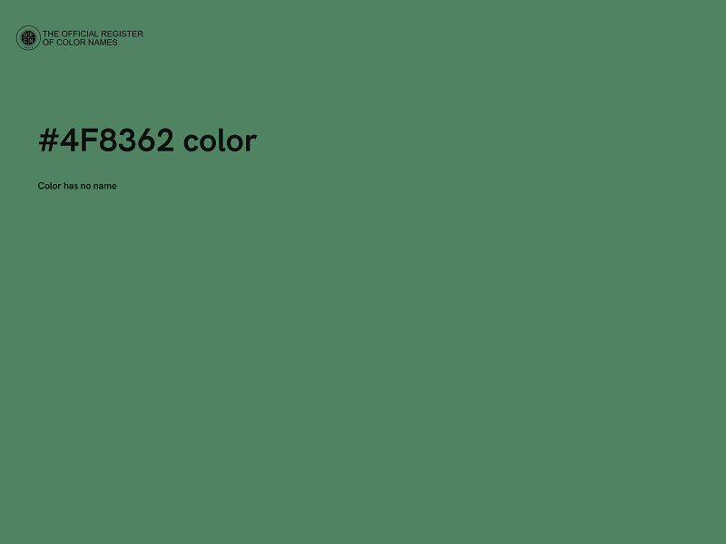 #4F8362 color image