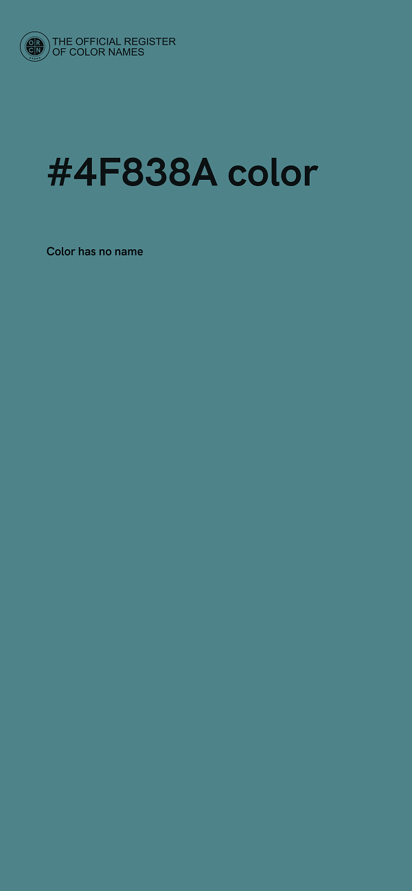 #4F838A color image