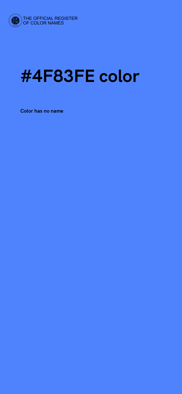 #4F83FE color image