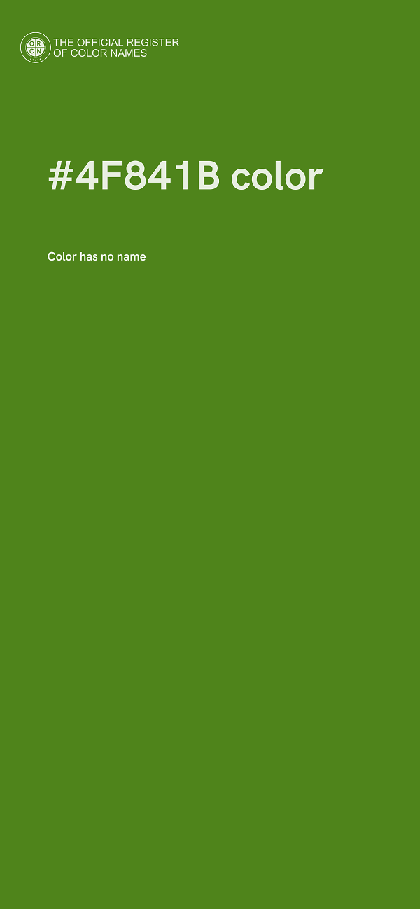 #4F841B color image
