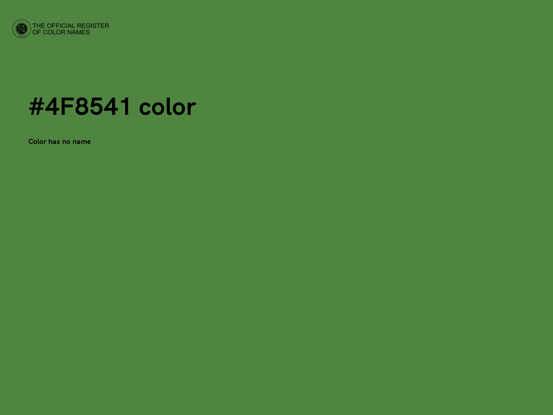 #4F8541 color image