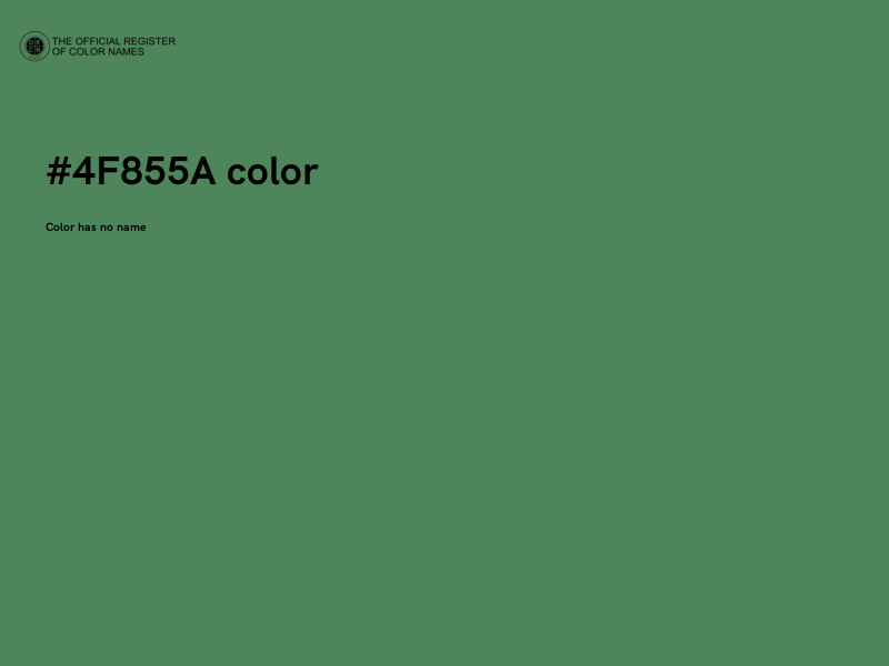 #4F855A color image