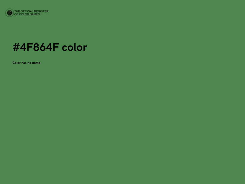 #4F864F color image