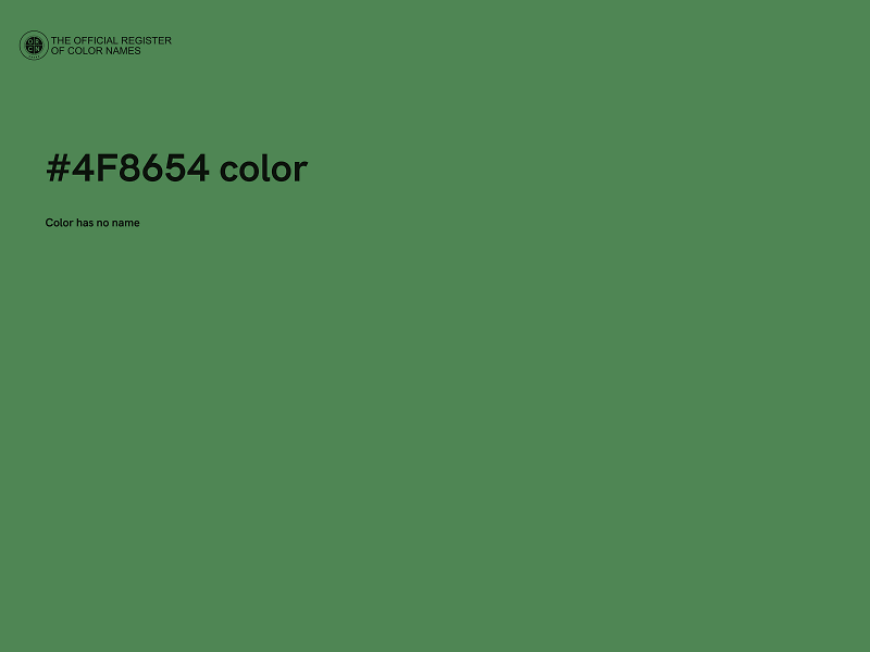 #4F8654 color image