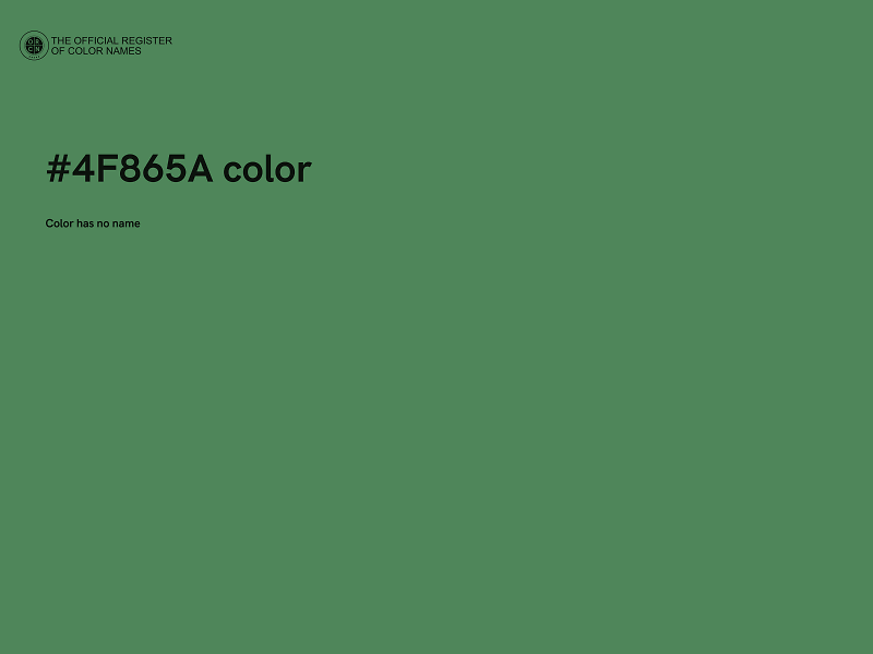 #4F865A color image