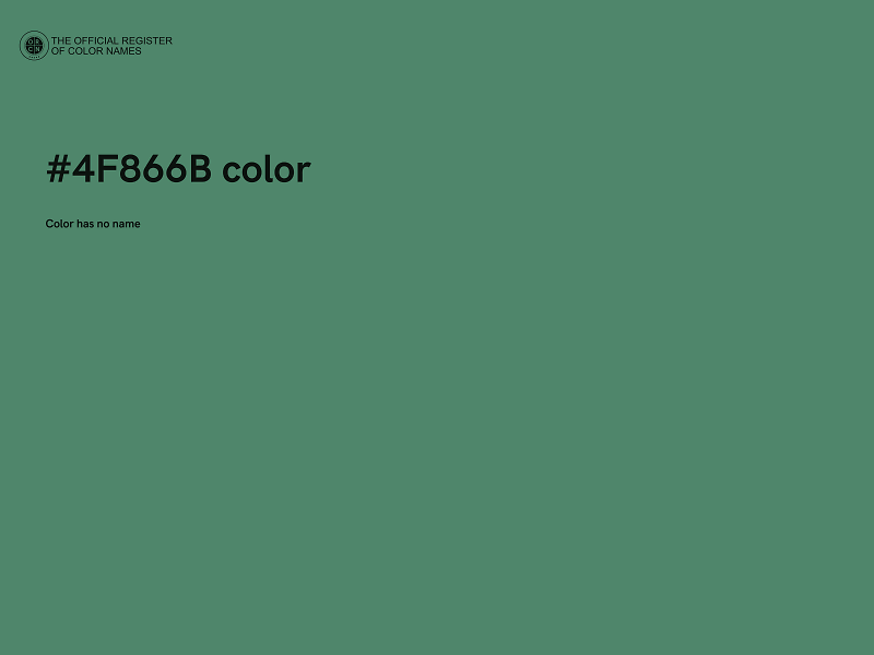 #4F866B color image