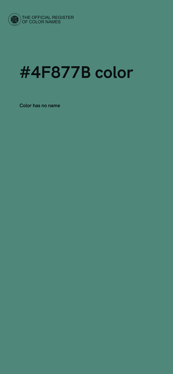 #4F877B color image