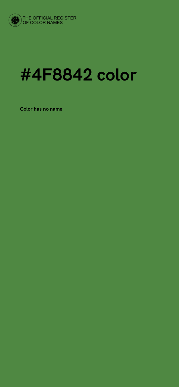 #4F8842 color image