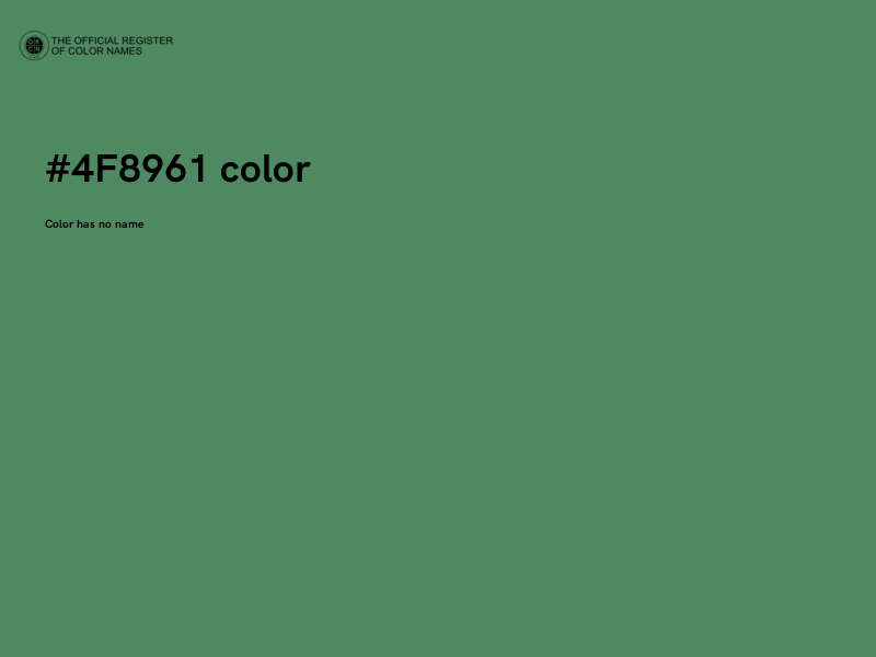 #4F8961 color image