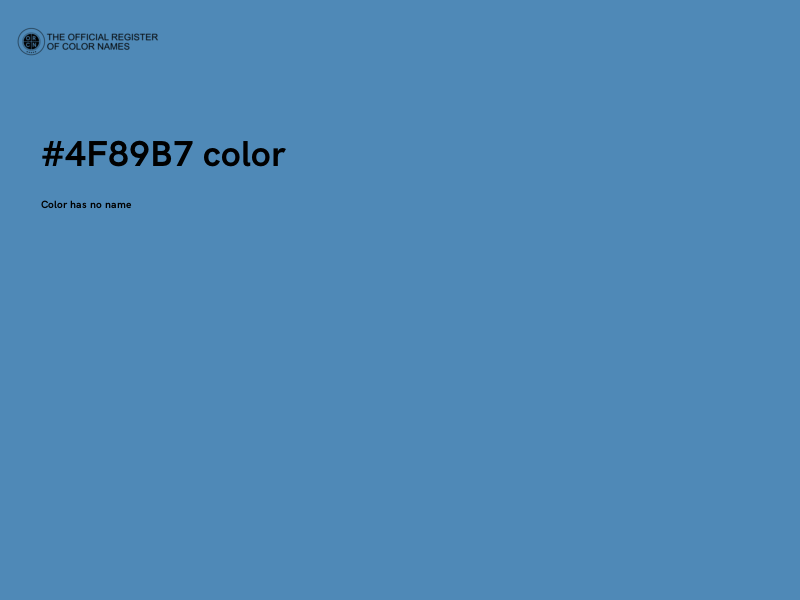 #4F89B7 color image