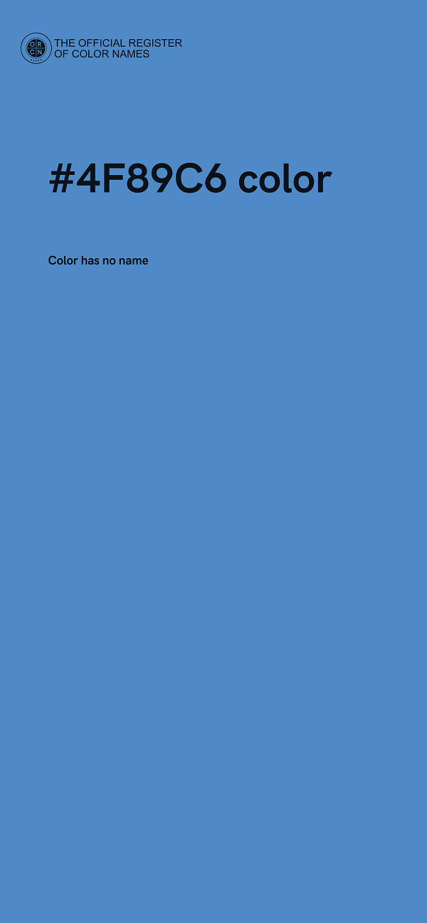 #4F89C6 color image