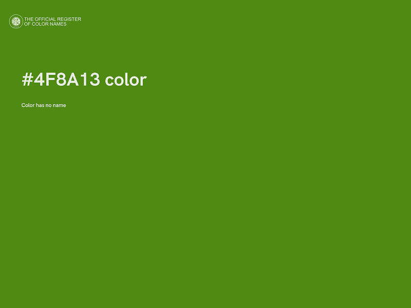 #4F8A13 color image