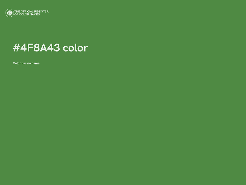 #4F8A43 color image